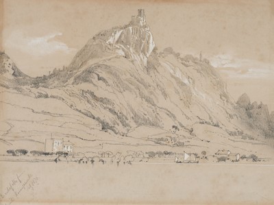 Lot 156 - Whymper (Edward, 1814-1911). The Drache[n]felle from opposite Koenigswinter, July 1876