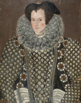 Lot 91 - Segar (Sir William, active 1580s-1633, circle of). Portrait of a Lady, circa 1580-1600