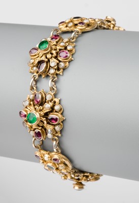 Lot 441 - Bracelet. A continental gilt metal bracelet, probably Austro-Hungarian, early 19th century