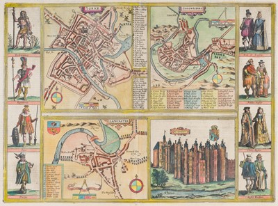 Lot 114 - Braun (Georg & Franz Hogenberg ). Yorke, Shrowesbury, Lancaster [and] Richmont, [1618 or later]