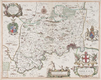 Lot 135 - Middlesex. Ogilby (John), An Actuall Survey of Midlesex, circa 1732
