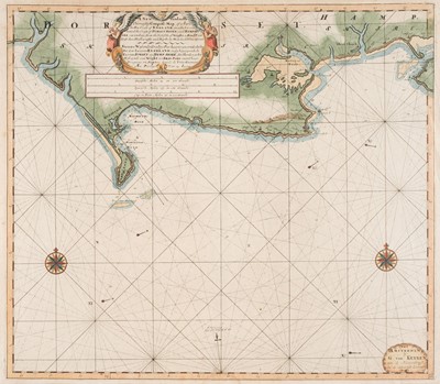 Lot 148 - Sea Charts. A collection of eight charts, mostly 18th-century