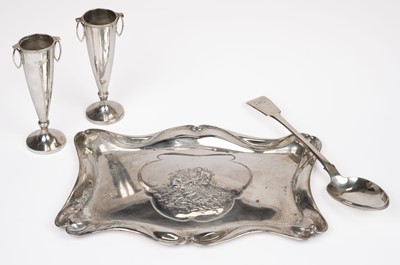 Lot 408 - Mixed silver. A George V silver dressing table tray by Colen Hewer Cheshire, Chester 1913