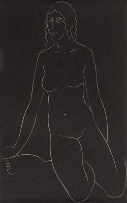 Lot 280 - Gill (Eric, 1882-1940). Two Female Nudes, 1938, wood engraving