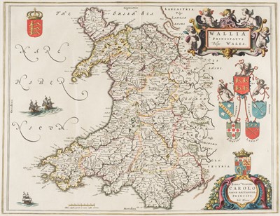 Lot 155 - Wales. Blaeu (Johannes), The set of ten Welsh county maps, Amsterdam: circa 1648