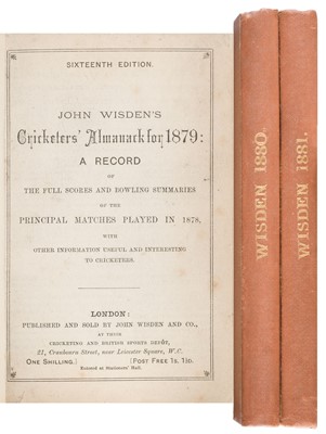 Lot 415 - Wisden. Cricketer's Almanack for 1879, 1880, 1881