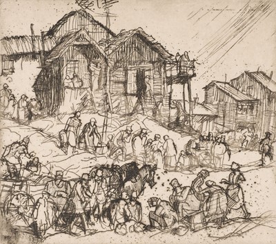 Lot 279 - Brangwyn (Frank, 1867-1956). A Polish Village, Belz, circa 1931, & 4 others