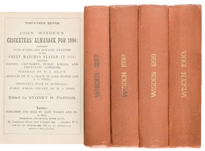 Lot 420 - Wisden. Cricketers' Almanack, 1896-1900