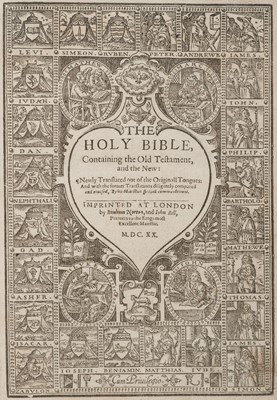 Lot 260 - Bible [English]. [The Holy Bible, containing the Old Testament, and the New, 1620, i.e. 1621