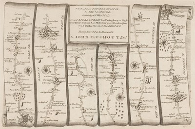 Lot 144 - Road maps. A collection of approximately 140 maps, 18th & 19th century