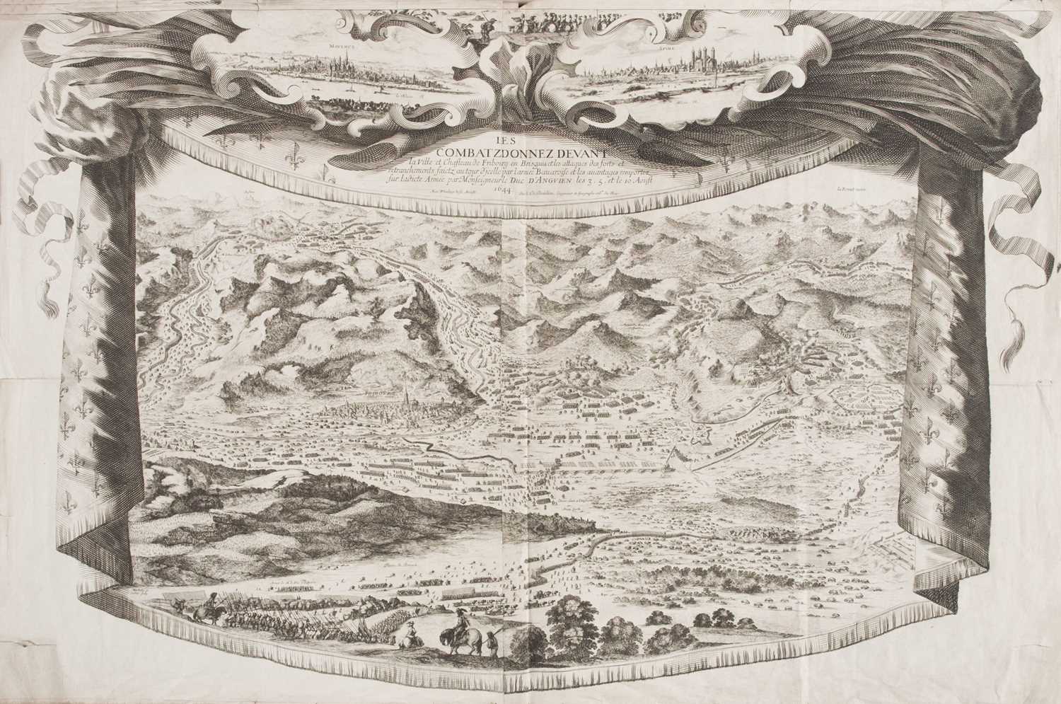 Lot 35 - Cochin (Nicolas, 1610-1686). Les combatz donnéz devant la Ville..., circa 1644-1645