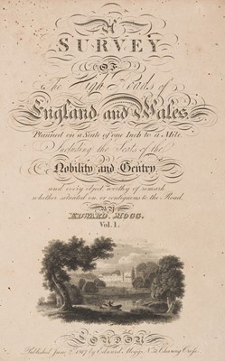 Lot 73 - Mogg (Edward). Survey of the High Roads of England and Wales..., 1817