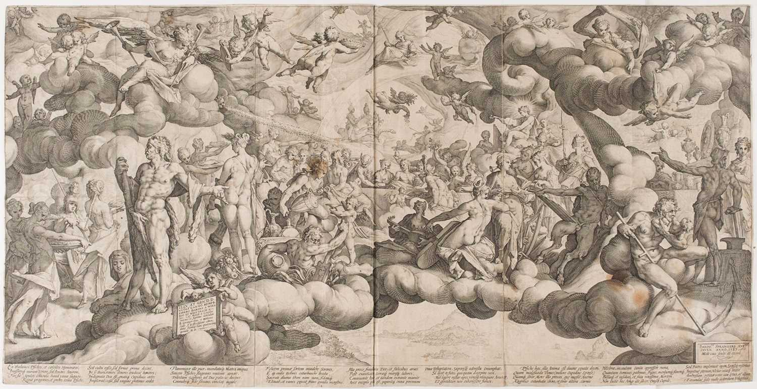 Lot 9 - Goltzius (Hendrick, 1558-1617). Marriage of Cupid and Psyche, 1587
