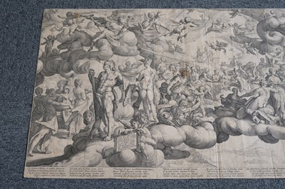 Lot 9 - Goltzius (Hendrick, 1558-1617). Marriage of Cupid and Psyche, 1587
