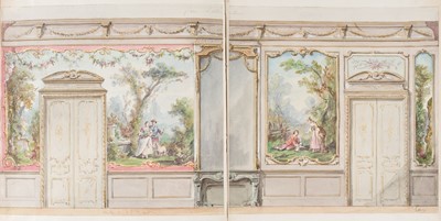 Lot 103 - Gillow Studios. An album of Interior Designs from Gillow Studios, circa 1780