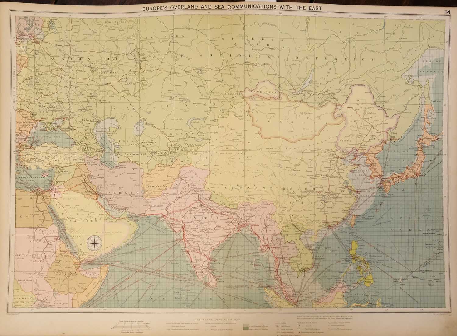 Lot 1 - Atlases. A collection of 12 atlases, late 19th & early 20th-century