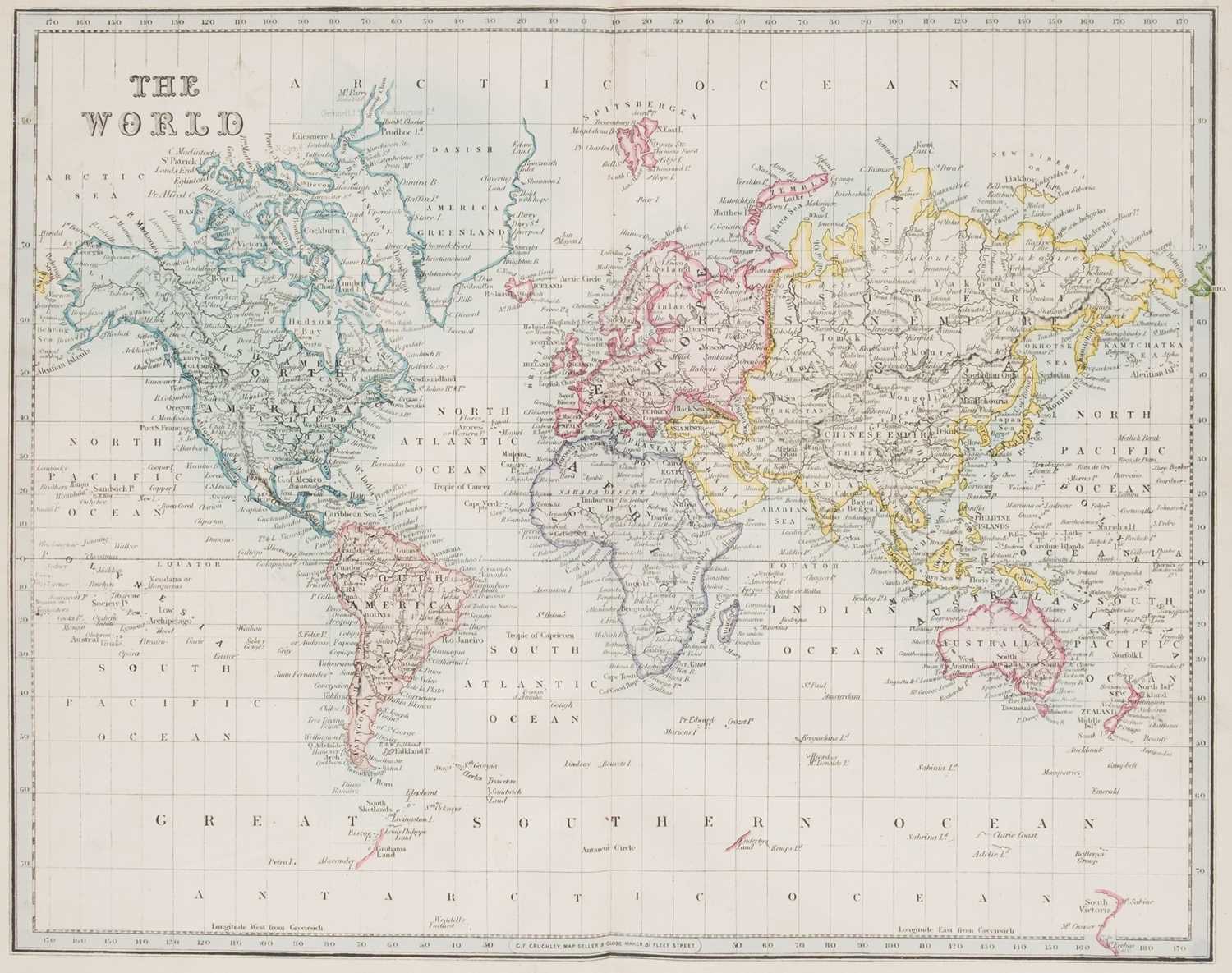Lot 12 - Cruchley (G. F., publisher). Cruchley's General Atlas, for the use of Schools..., circa 1845