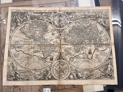 Lot 159 - World. Plancius (Petrus). Orbis Terrarum Typus de Integro Multis in Locis Emendatus..., 1594 - 99