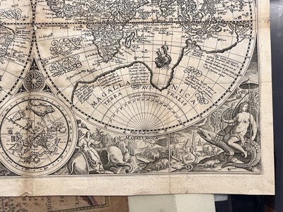 Lot 159 - World. Plancius (Petrus). Orbis Terrarum Typus de Integro Multis in Locis Emendatus..., 1594 - 99