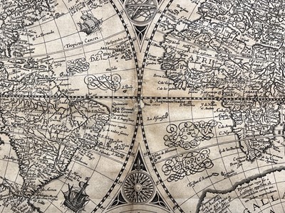 Lot 159 - World. Plancius (Petrus). Orbis Terrarum Typus de Integro Multis in Locis Emendatus..., 1594 - 99