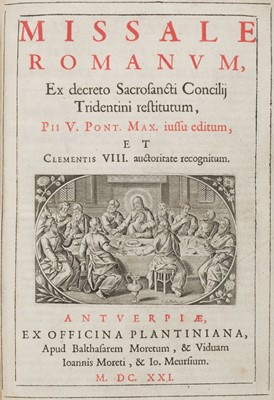 Lot 261 - Missal. Missale Romanum, Ex decreto Sacrosancti Concilii Tridentini restitutum…, 1621