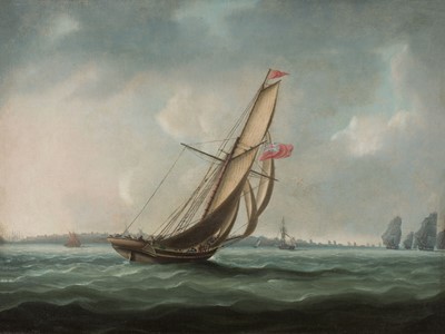 Lot 106 - Butterworth (Thomas, 1758-1827). A Royal Navy cutter..., oil on canvas