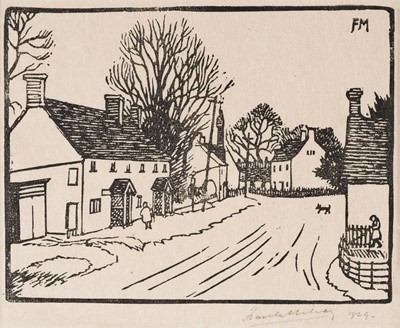 Lot 275 - Mayes (Frank, early 20th century). Pavenham Village First Series, 1929, six linocuts