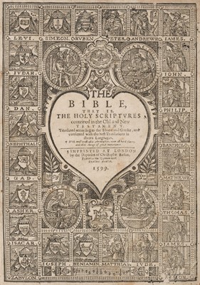 Lot 188 - Bible [English]. The Bible, that is, the Holy Scriptures..., 1599