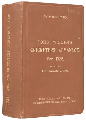 Lot 426 - Wisden. Cricketers' Almanack, 1926 hardback
