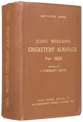 Lot 427 - Wisden. Cricketers' Almanack for 1928 hardback