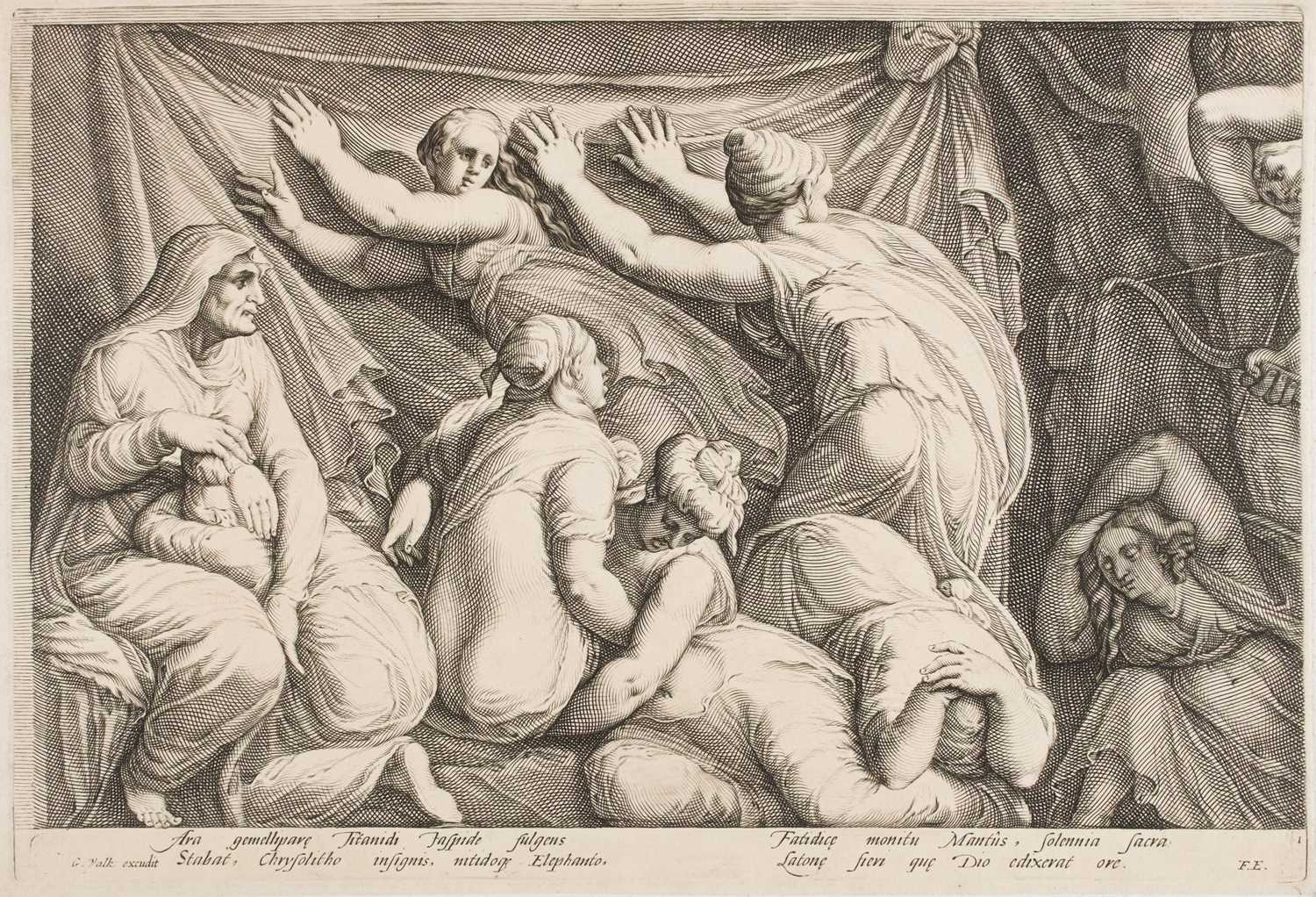 Lot 13 - Saenredam (Jan, 1565-1607). Niobe and her Children, after Goltzius, 1594, set of 8 engravings
