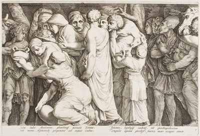 Lot 13 - Saenredam (Jan, 1565-1607). Niobe and her Children, after Goltzius, 1594, set of 8 engravings