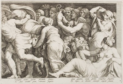 Lot 13 - Saenredam (Jan, 1565-1607). Niobe and her Children, after Goltzius, 1594, set of 8 engravings