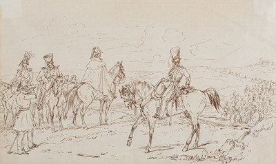 Lot 121 - English School. Wellington and His Staff, early 19th century