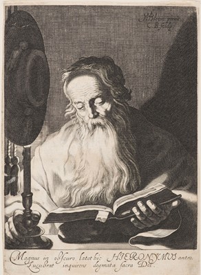 Lot 26 - Bloemaert (Cornelis, 1603-1692). St. Jerome, 1625, and others