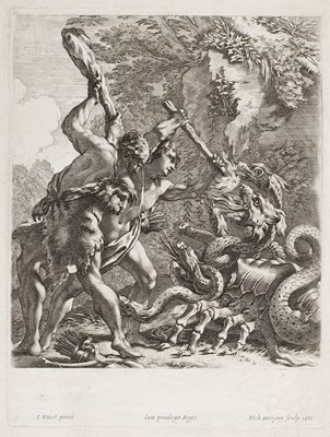 Lot 48 - Dorigny (Michel, 1616-1665). Hercules fighting the Lernaean Hydra, 1651..., and others