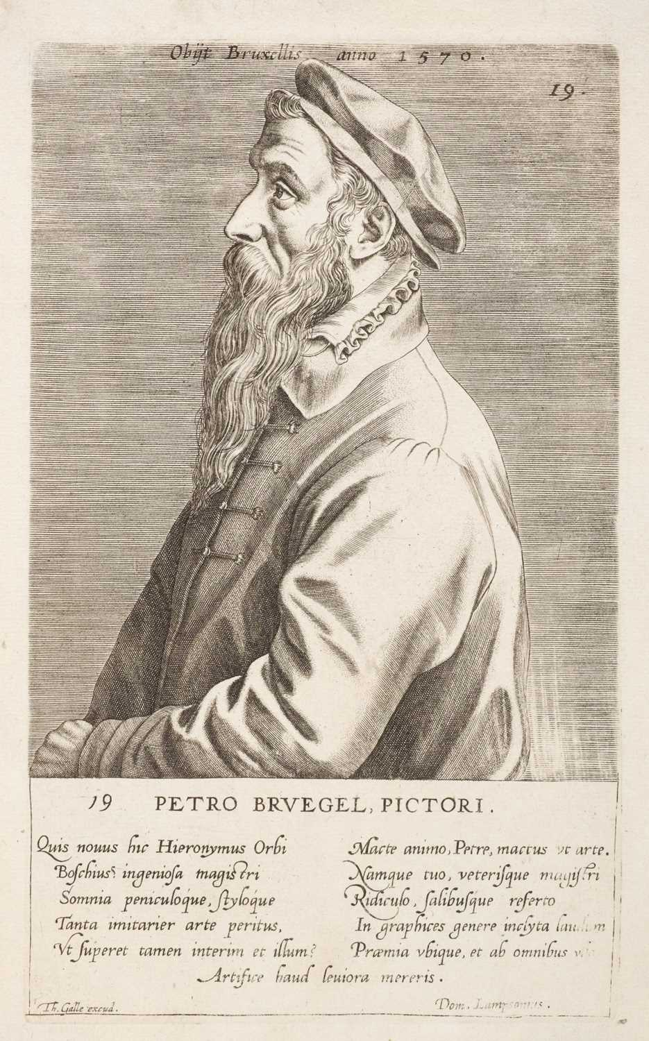 Lot 7 - Wierix (Jan, 1549-1615). Pieter Brueghel, 1572..., and others