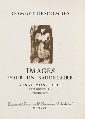 Lot 269 - Combet-Descombes (Pierre, 1885-1966). Images pour un Baudelaire..., 1917