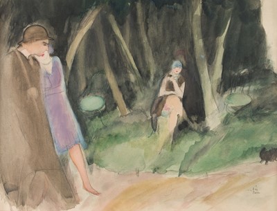 Lot 207 - Vertès (Marcel, 1895-1961). Après-midi dans le Bois de Boulogne, circa 1925