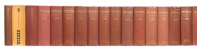 Lot 432 - Wisden. Cricketers' Almanack, 1946-1990 & 1992-2006