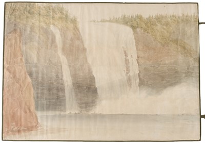 Lot 127 - Smith (James,). A pair of watercolours of Niagara Falls and the Falls of Montmorency, 1843