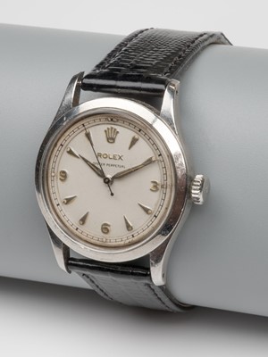 Lot 433 - Rolex Oyster Perpetual. A Rolex Oyster Perpetual, ‘big bubbleback’ 1953