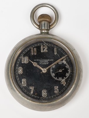 Lot 427 - Military Pocket Watch. A WWI military pocket watch by H. Williamson Ltd, London