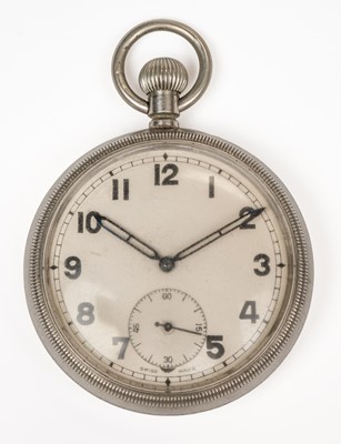 Lot 428 - Military Pocket Watch. An RAF open face pocket watch circa 1950