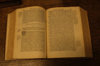 Lot 238 - Douay-Rheims Bible. The New Testament of Jesus Christ, & The Holie Bible, 1582/1609/1610