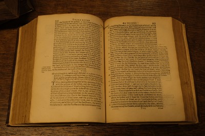 Lot 238 - Douay-Rheims Bible. The New Testament of Jesus Christ, & The Holie Bible, 1582/1609/1610