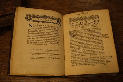 Lot 238 - Douay-Rheims Bible. The New Testament of Jesus Christ, & The Holie Bible, 1582/1609/1610