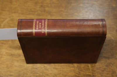 Lot 238 - Douay-Rheims Bible. The New Testament of Jesus Christ, & The Holie Bible, 1582/1609/1610