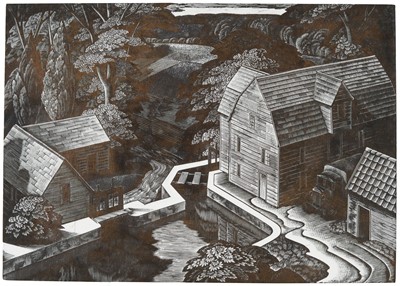Lot 248 - Mackley (George, 1900-1983). Mill Stream, 1943