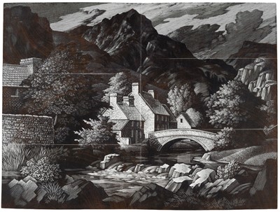 Lot 252 - Mackley (George, 1900-1983). Mountain Stream, 1957